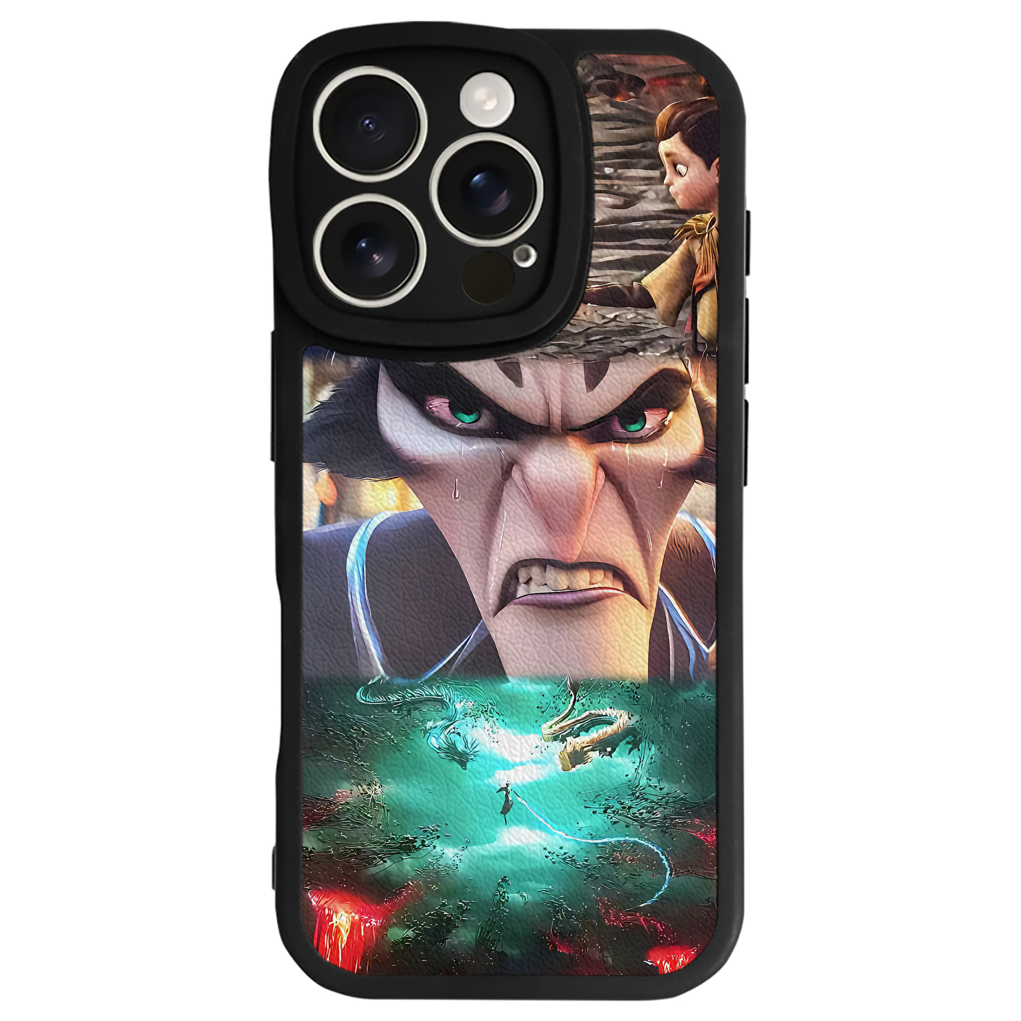 （画像用） Ne Zha 2 ナタ 魔童の大暴れ 【iPhone 16シリーズ対応】シリコンスマホケース（レザー調） 材質：シリコン